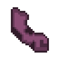 Worn magenta gaunlets